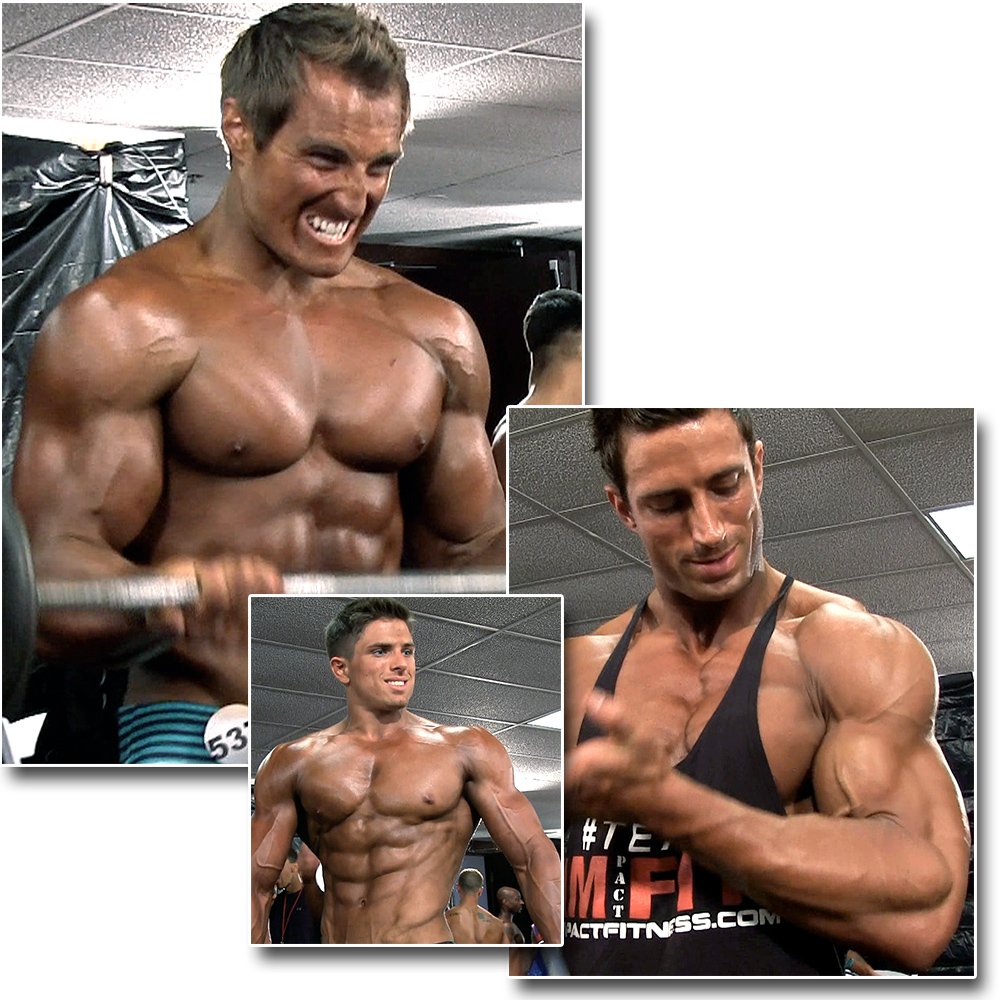 2014 NPC Junior Nationals Men’s Physique Pump Room Part 1