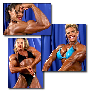 2003 NPC USA Women's Bodybuilding Backstage Posing